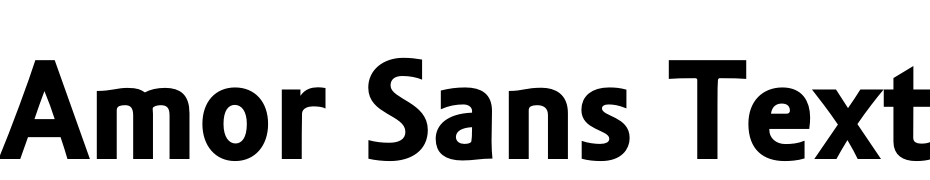 Amor Sans Text Pro Bold Font Download Free